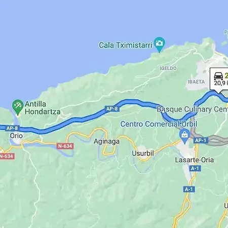 Penthouse 200m Centro Playa Con Parking Privado Apartament Zarauz